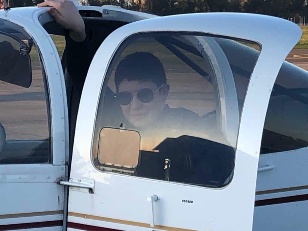 First Solo for Christian!