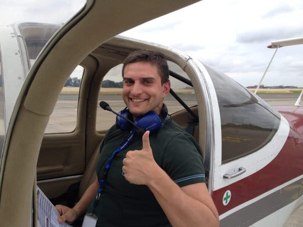 First Solo for Morten!