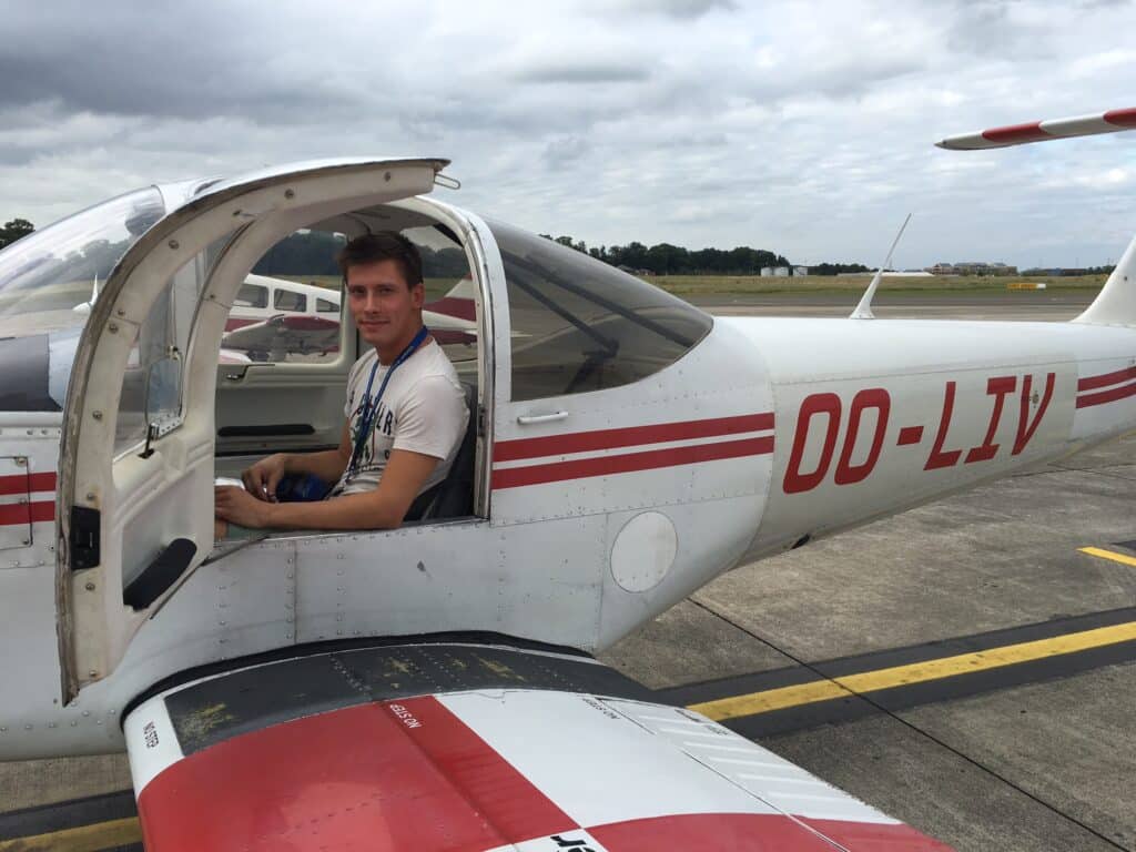 Tom is a private pilot!