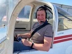 First solo for Alexey