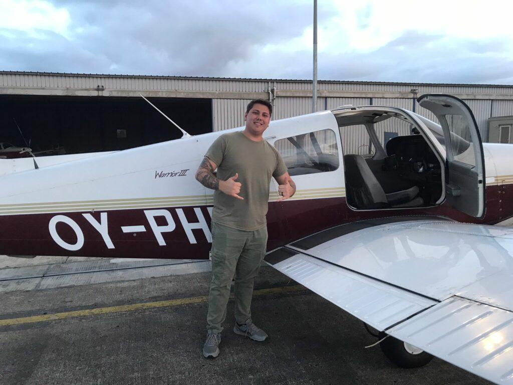 First Solo for Micah!